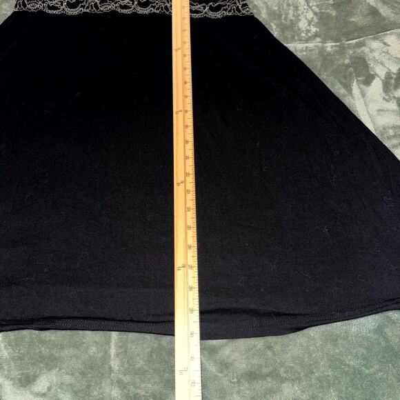 Daisy Fuentes Chemise Babydoll Women’s XL Black Lace Adjustable Straps Nightgown - Picture 8 of 8